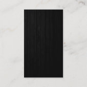 Red Line Wood Motif Grey Fitness Carte de visite (Dos)