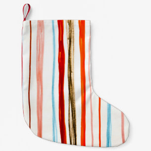 Red Lines Pattern. Horizontale illustratie lijn. Kleine Kerstsok
