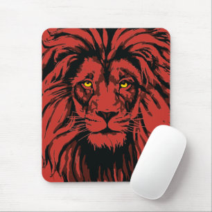 Red Lion Muismat Colorful Lion Head