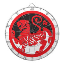 Red Lion Yin Yang Dart Board