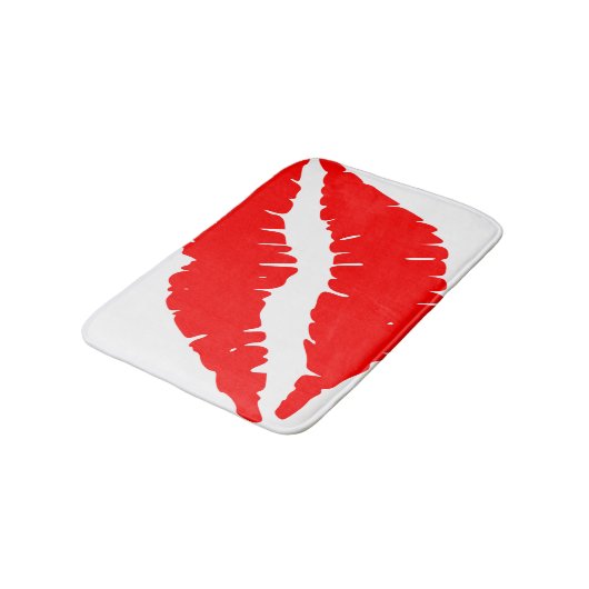 Red Lips Bath Rug Badmat (Gekanteld)