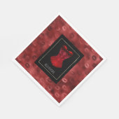 Red Lips Corset  Servet (Hoek)