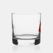 Red Lips Custom Bedrijfsnaam Lady Whisky Glas (Rechts)