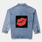 Red Lips Denim Jacket (Achterkant)
