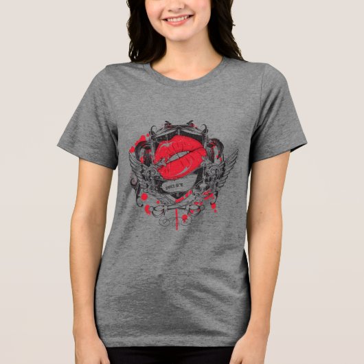 Red Lips grafisch T-shirt (Voorkant)