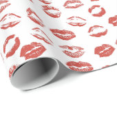 Red Lips houden van Vrijgezellenfeest Cadeaupapier (Rol Hoek)