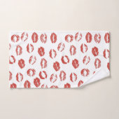 Red Lips Kiss Bad Handdoek (Handdoek)