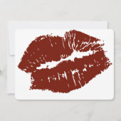 Red Lips Kiss Kaart (Voorkant)