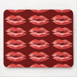 Red Lips Kiss Lipstick Muismat