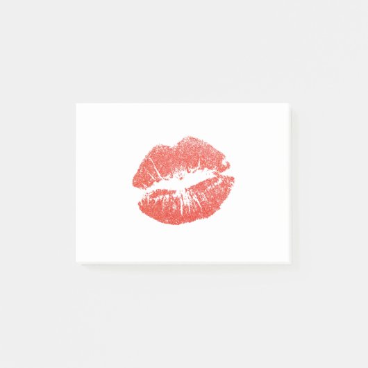 Red Lips Kiss Lipstick Post-it® Notes (Voorkant)