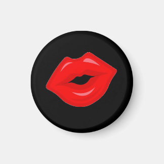 Red Lips Kiss Magneet