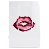 Red Lips Kiss Medium Cadeauzakje (Achterkant)