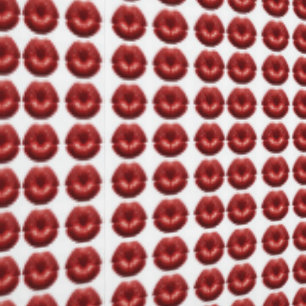 Red Lips Kiss Print Behang