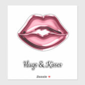 Red Lips Kiss Sticker (Vel)