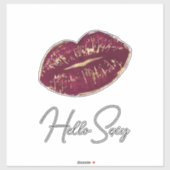 Red Lips Kiss Sticker (Vel)