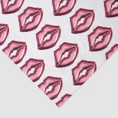 Red Lips Kiss Tissuepapier (Detail)