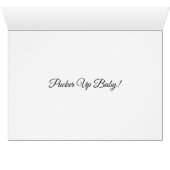 Red Lips Kiss Valentine's Day Card (Intérieur Horizontal (Bas))