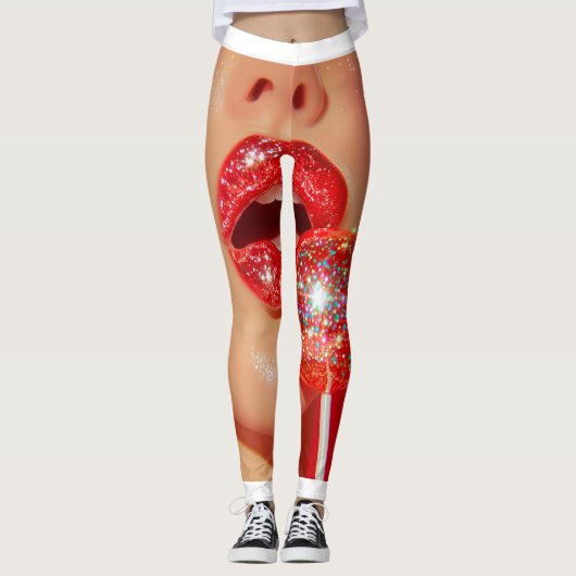 Red Lips Leggings (Voorkant)