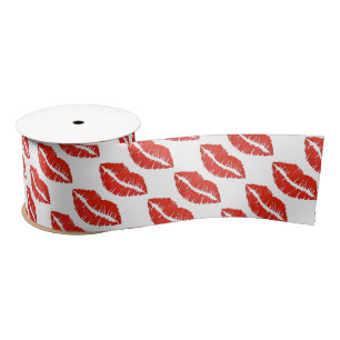 Red Lips Lipstick Kiss Print Love Valentijnsdag Lint