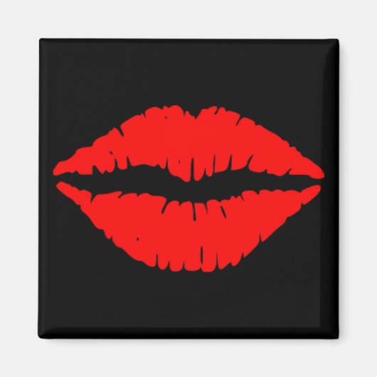 Red Lips Magnet Magneet (Voorkant)