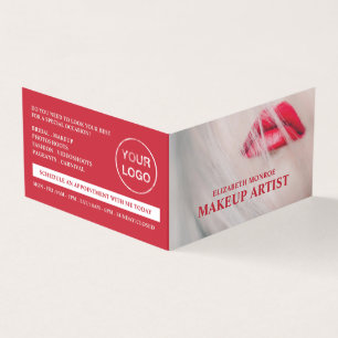 Red Lips, Makeup Artist, Loyalty Card Visitekaartjes
