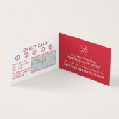 Red Lips, Makeup Artist, Loyalty Card Visitekaartjes (Binnen)