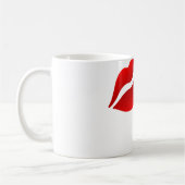 Red Lips MUA 11 oz Klassieke witte Mok (Links)