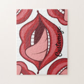 Red Lips Open Mouth Thunder_Cove Legpuzzel (Verticaal)