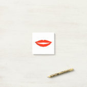 Red Lips Post-it® Notes (Op bureau)