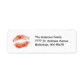 Red Lips Return Label (Voorkant)
