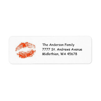 Red Lips Return Label