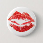 Red Lips Ronde Button 5,7 Cm (Voorkant)