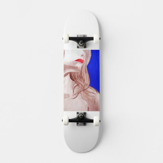 ~Red Lips~ SCHAATS DECK, AANGEPAST HET! Skateboard (Voorkant)