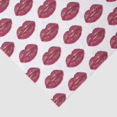 Red Lips Tissuepapier (Detail)