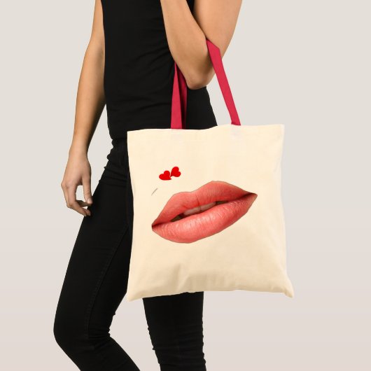 Red Lips Tote Bag (Voorkant (product))