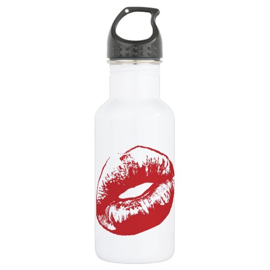 Red Lips Waterfles (Voorkant)