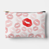 Red Lipstick Lips Cosmetic Makeup Bag Etui (Voorkant)