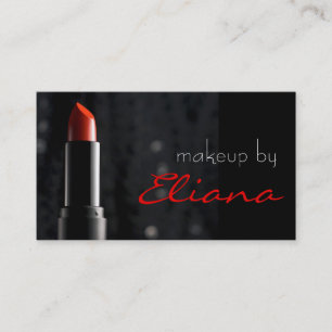 Red Lipstick Makeup kunstenaar Cosmetoloog Beauty Visitekaartje