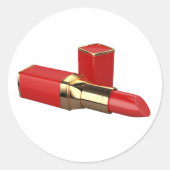 Red Lipstick Makeup Stickers (Voorkant)