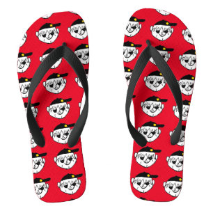 Red Little Joe Happy-Teenslippers voor de zomerdou Teenslippers