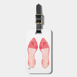 Red Loafers Shoe Art Bagagelabel