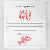Red Lobster #1 Tekening Vine Script Monogram
