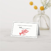 Red Lobster #1 Tekening Vine Script Monogram (Voorkant)