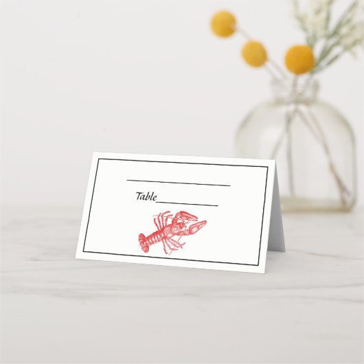 Red Lobster #1 Tekening Vine Script Monogram (Voorkant)