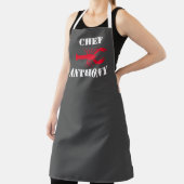 Red Lobster Grey White Personalized Chef Mannen Schort (Insitu)