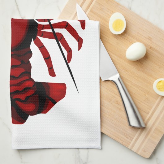 Red Lobster Kitchen Towel Theedoek (Quarter Fold)
