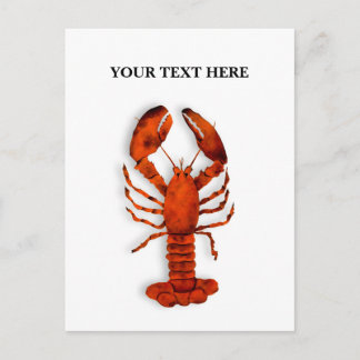 Red Lobster Postcard Feestdagenkaart