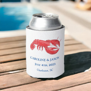Red Lobster Wedding Favor Blikjeskoeler