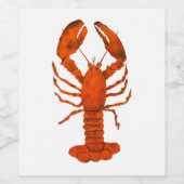 Red Lobster Wijn Etiket (Enkel label)