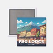 Red Lodge Montana Magneet (Voorkant / Achterkant)
